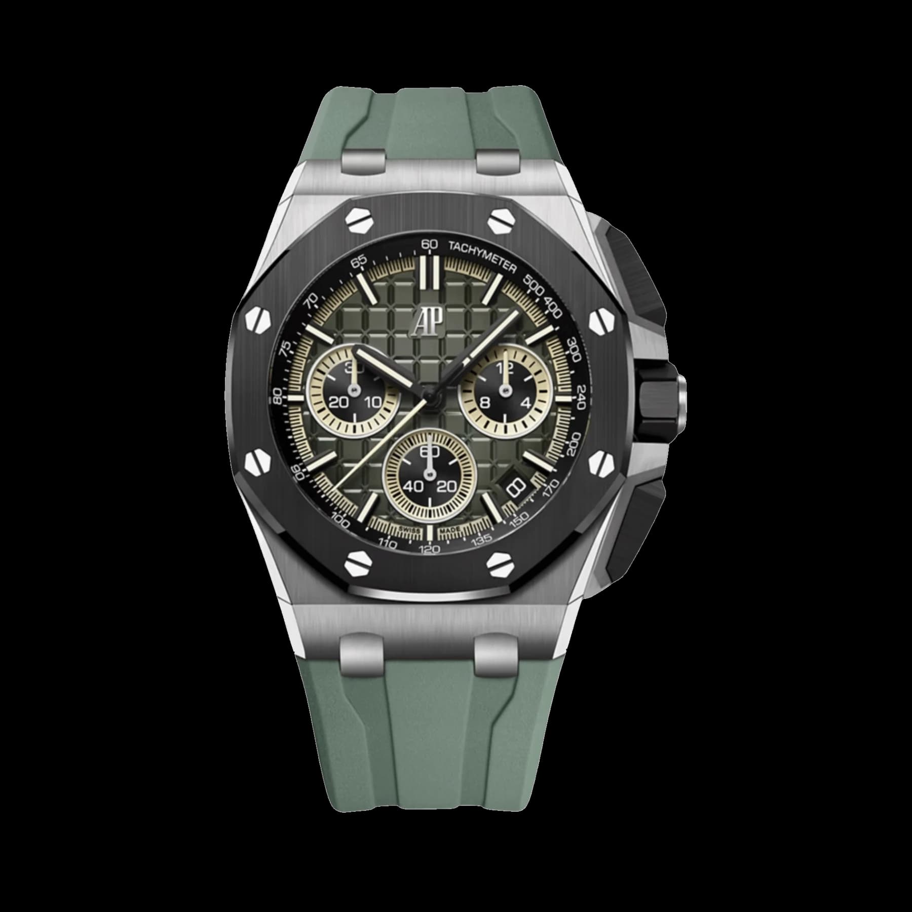 Audemars Piguet Royal Oak Offshore 26420IO.OO.A402CA.01 Chronograph Titanium Black Ceramic Khaki Dial (2026)