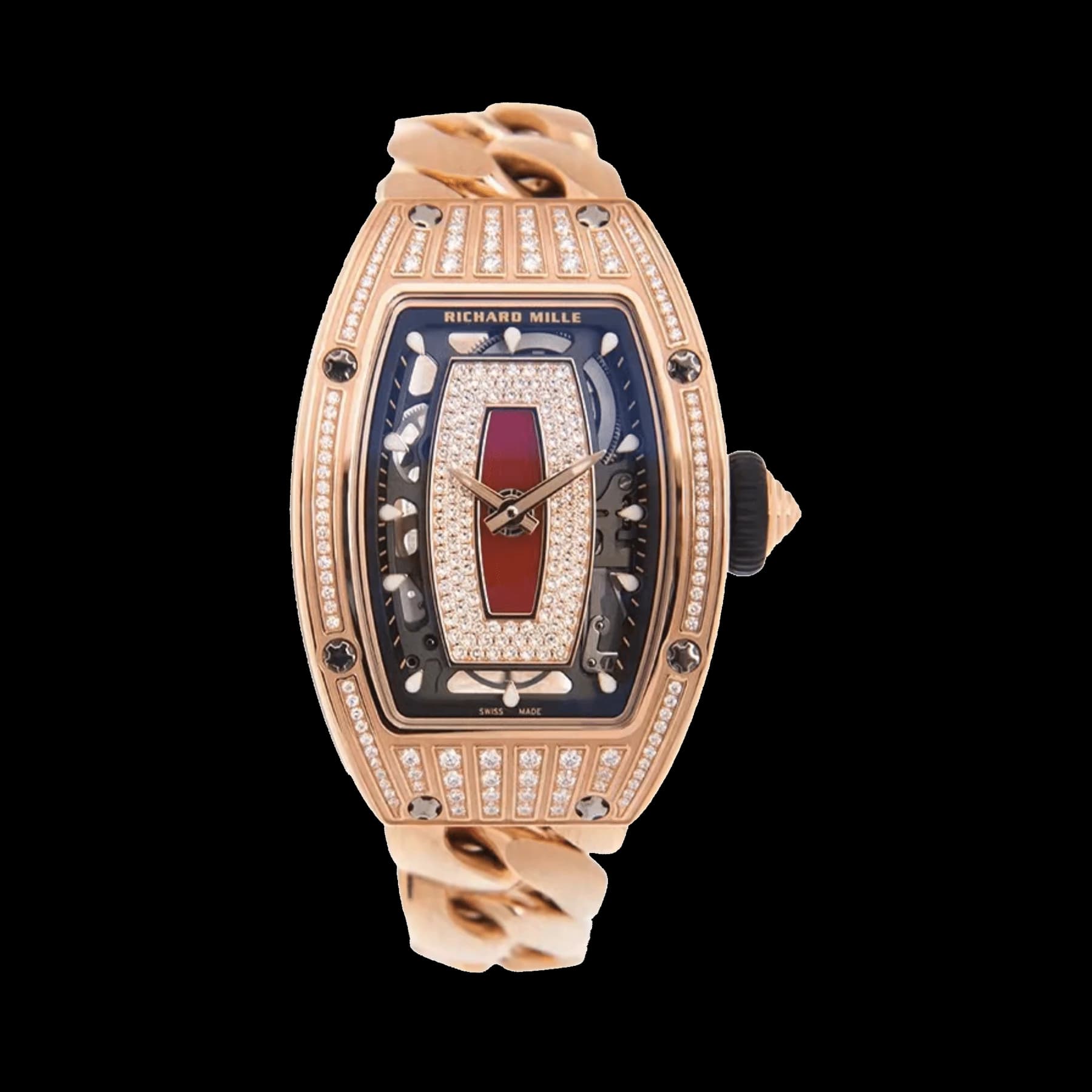Richard Mille RM 07-01 'Ladies' Rose Gold Diamond Set Jasper Dial