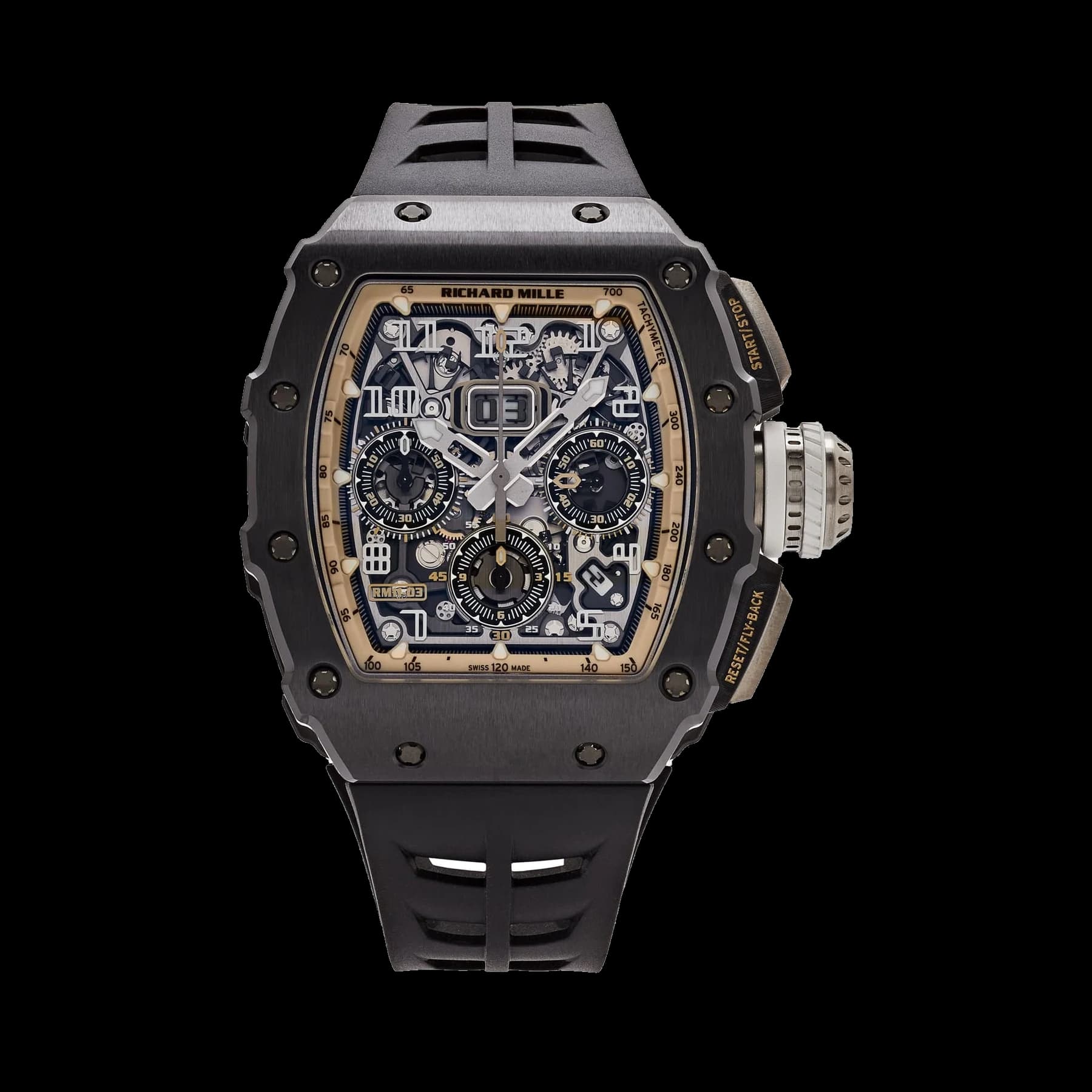 Richard Mille RM 11-03 'Last Black Edition' Automatic Flyback Chronograph Black Ceramic Limited Edition of 33