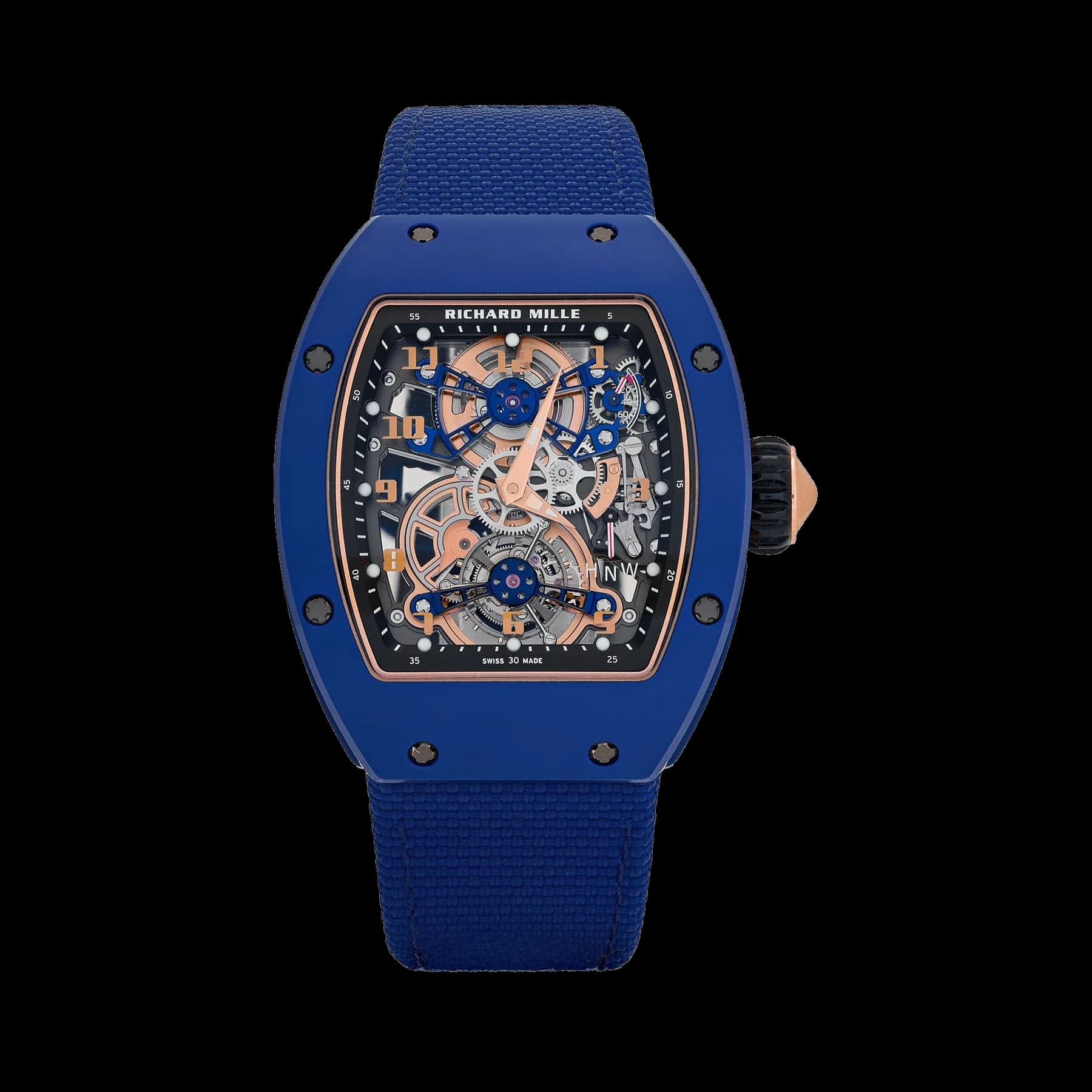 Richard Mille RM 17-02 Blue Ceramic Rose Gold Tourbillon Limited Edition of 30