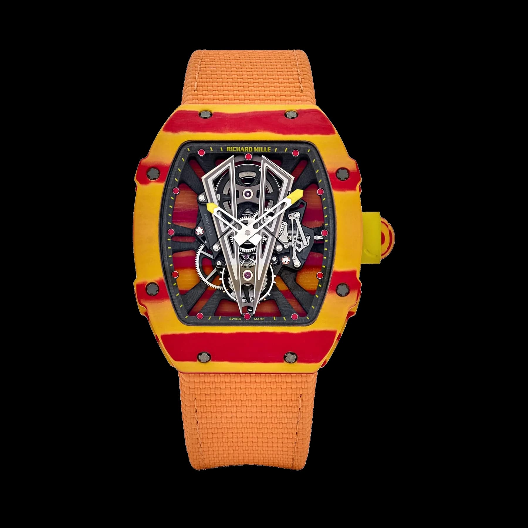 Richard Mille RM 27-03 Tourbillon Rafael Nadal Red Yellow Quartz TPT Limited Edition of 50