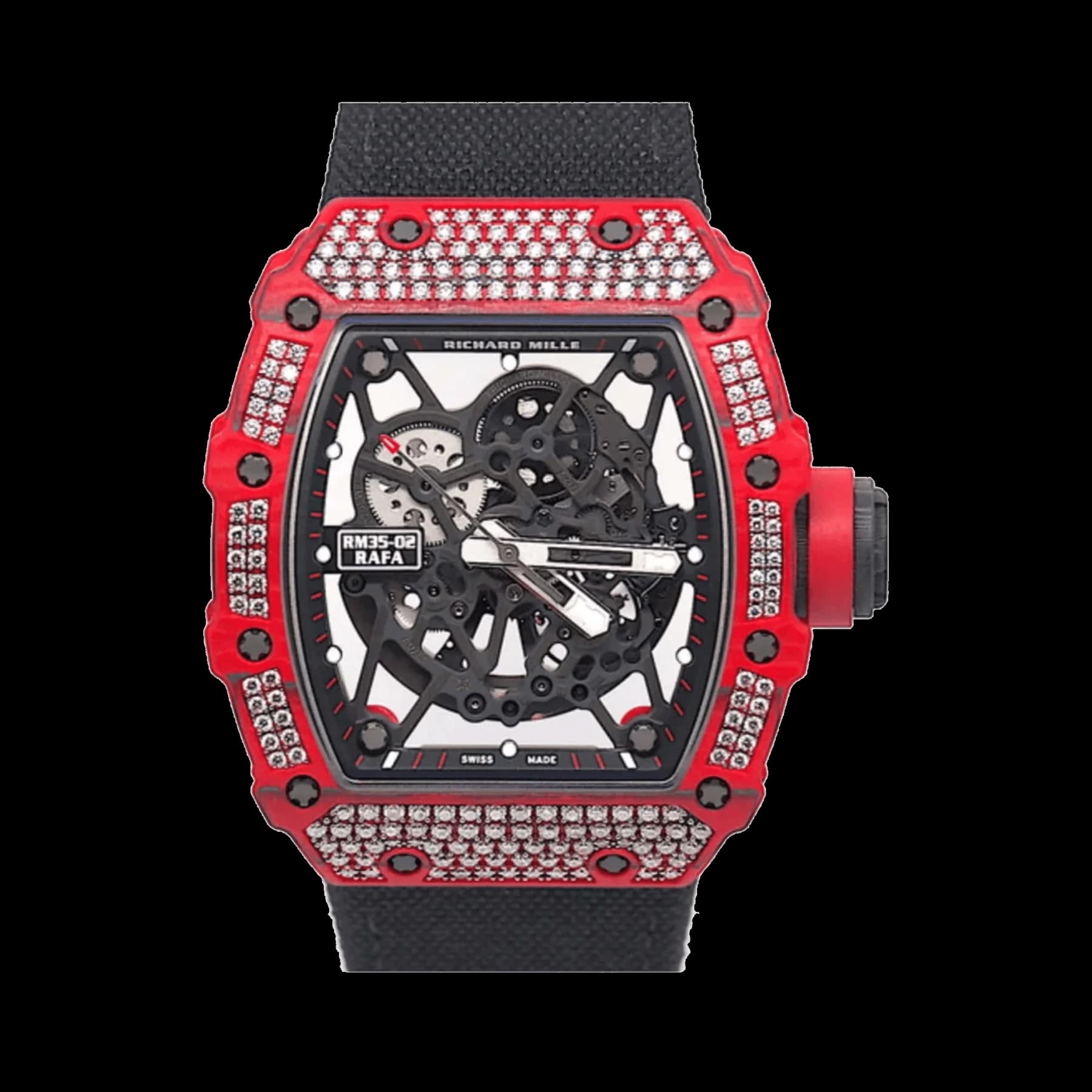 Richard Mille RM 35-02 'Rafa' Rafael Nadal Red Quartz TPT Diamond Set