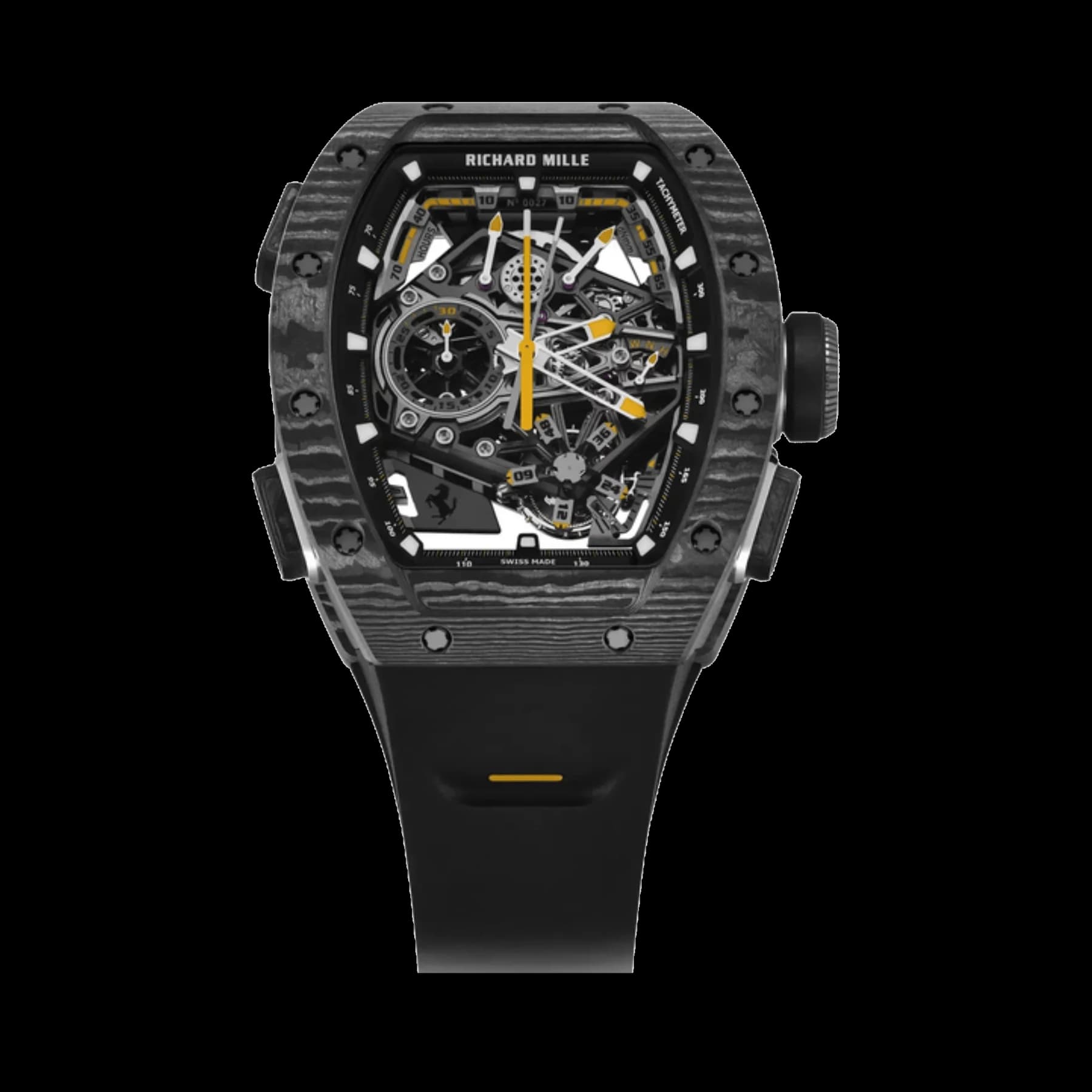 Richard Mille RM 43-01 Ferrari Manual Winding Tourbillon Split-Seconds Chronograph Carbon TPT Limited Edition of 75