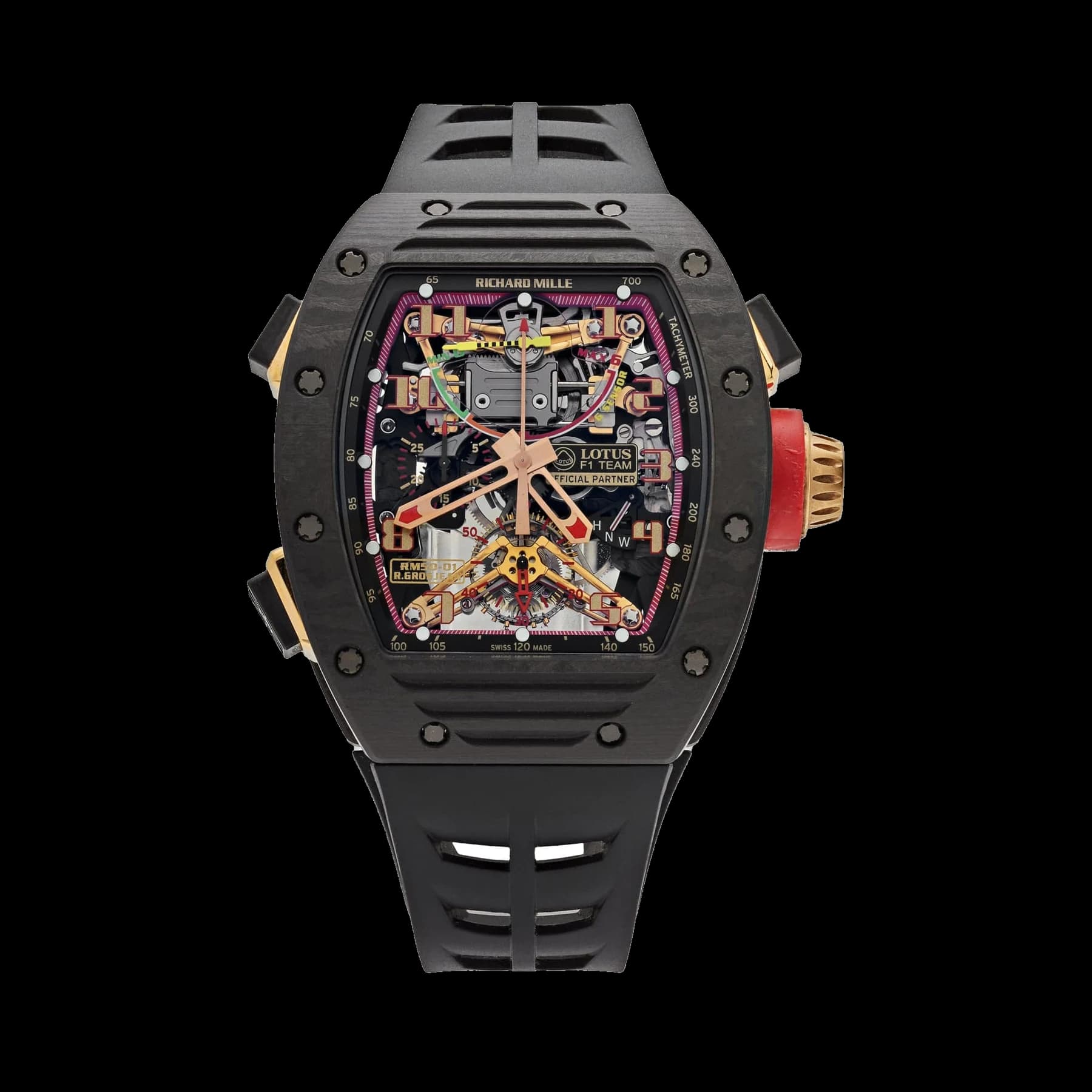 Richard Mille RM 50-01 'Romain Grosjean Lotus F1 G-Sensor' Tourbillon Carbon NTPT Limited Edition of 30