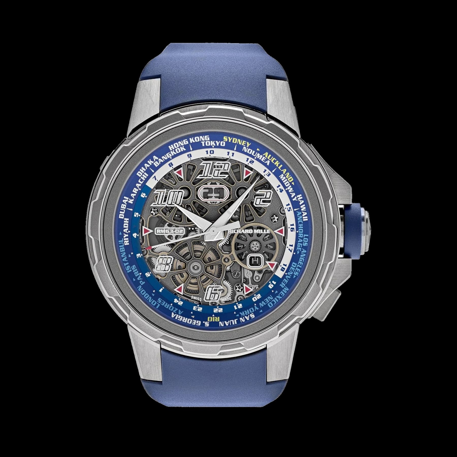 Richard Mille RM 63-02 Automatic Worldtimer Titanium