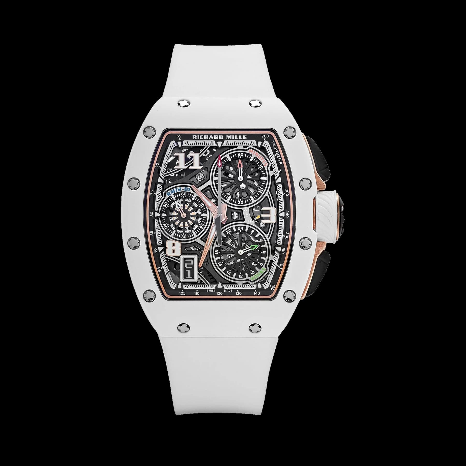 Richard Mille RM 72-01 Lifestyle In-House Chronograph White Ceramic