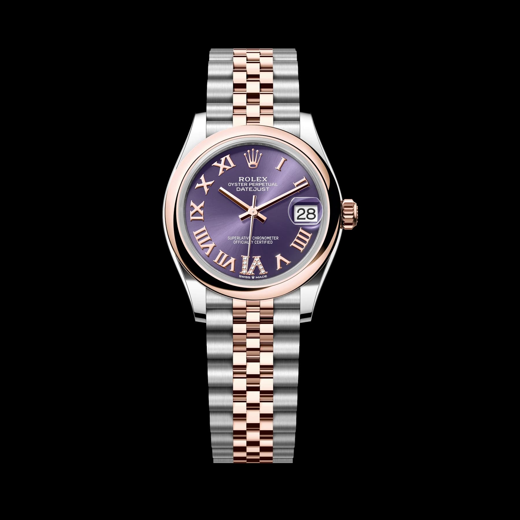 Rolex Datejust 31 watch: Oystersteel and Everose gold - m278241-0020