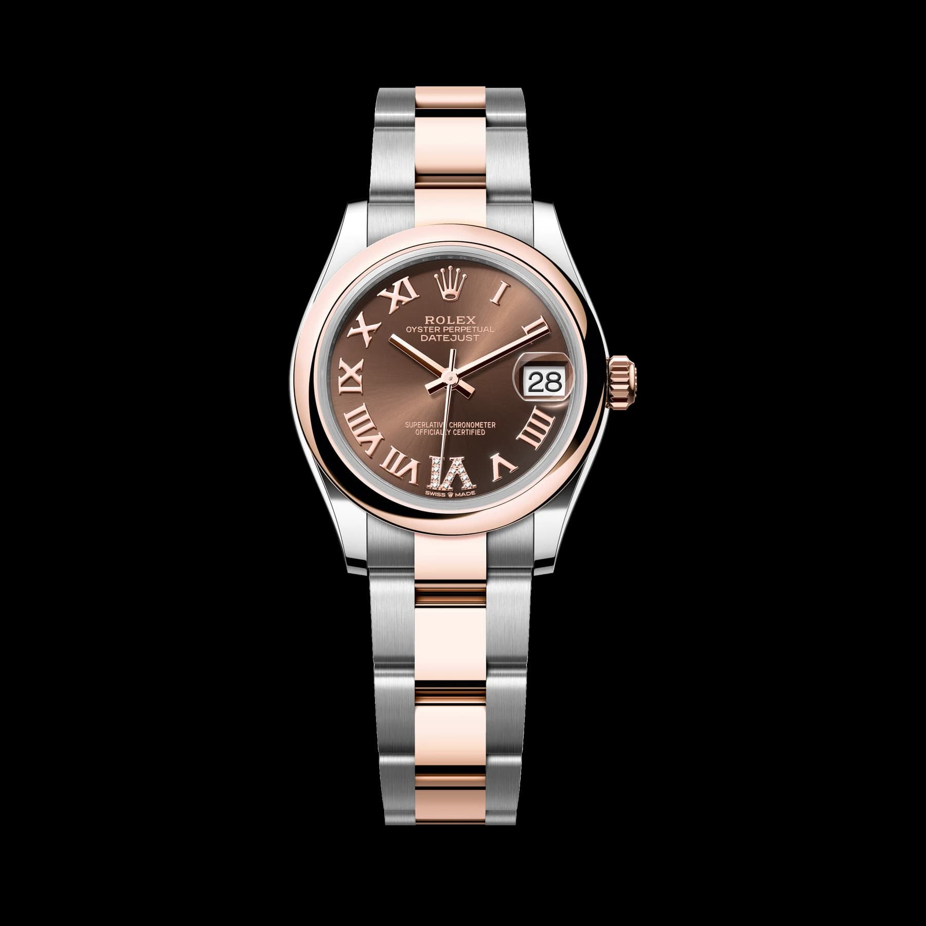 Rolex Datejust 31 watch: Oystersteel and Everose gold - m278241-0003