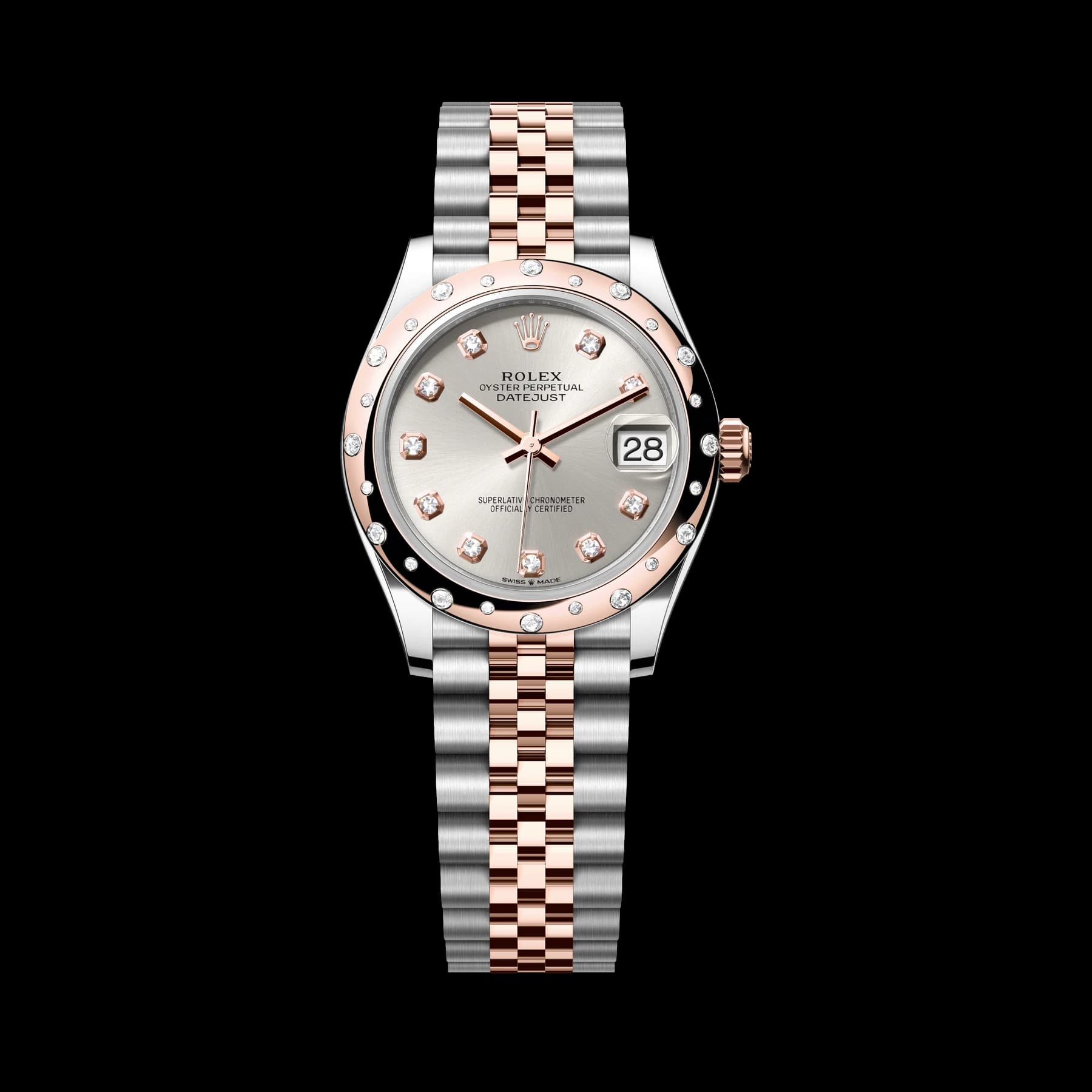 Rolex Datejust 31 watch: Oystersteel and Everose gold - m278341rbr-0016