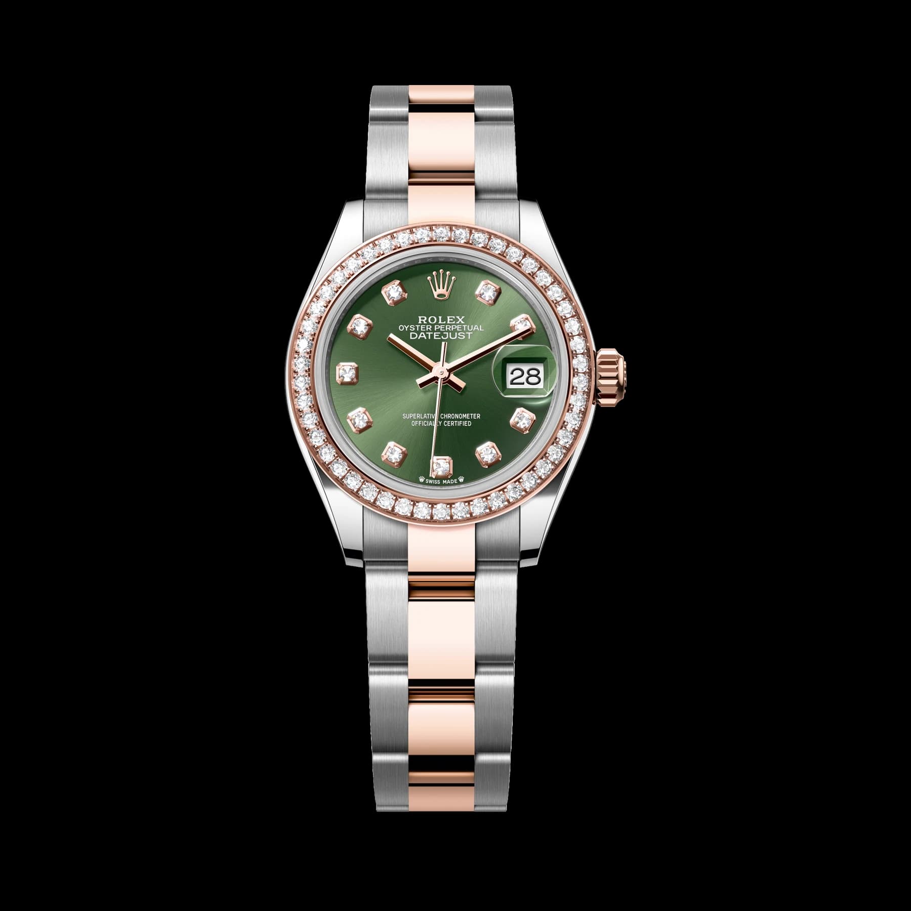Rolex Lady-Datejust watch: Oystersteel and Everose gold - m279381rbr-0008