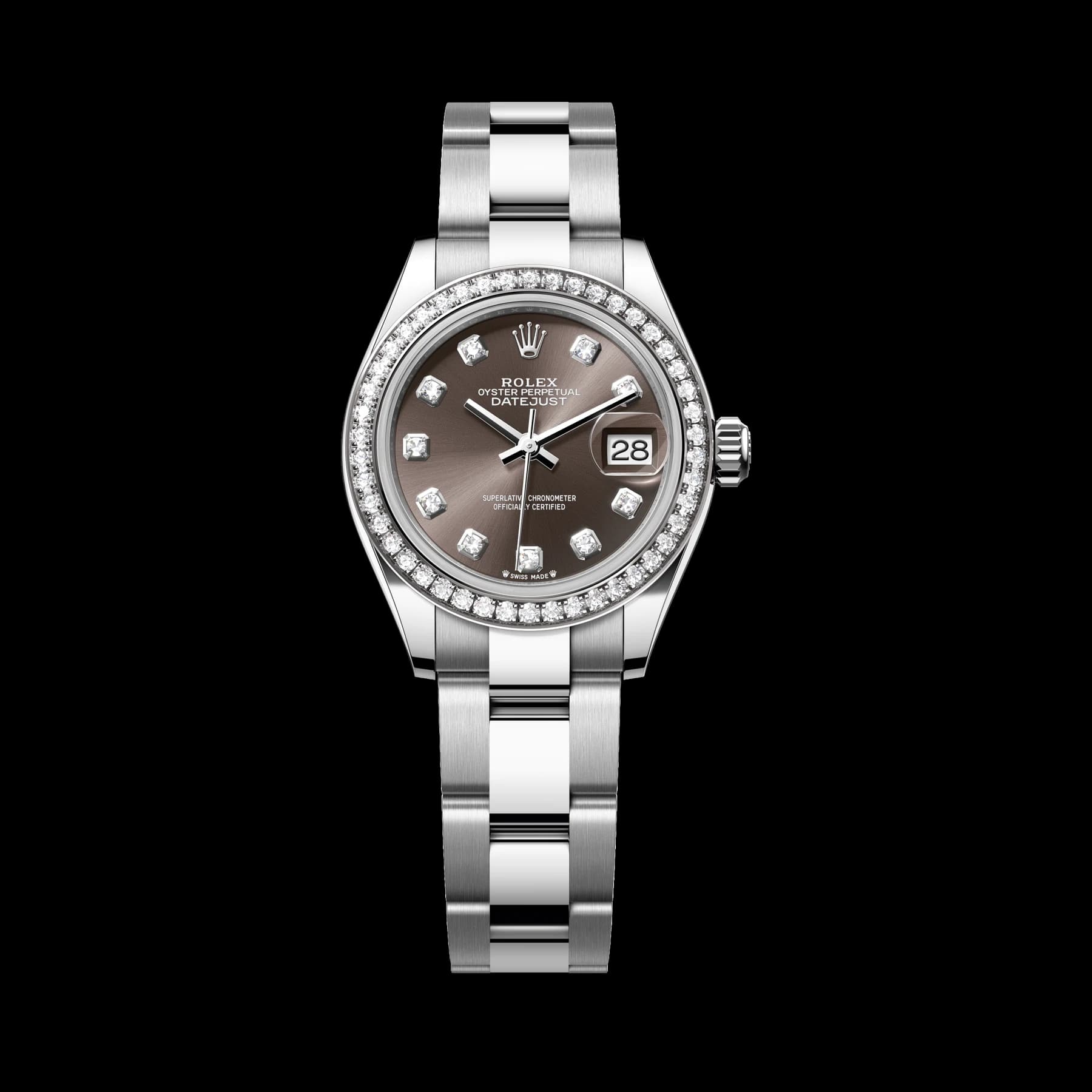 Rolex Lady-Datejust watch: Oystersteel and white gold - m279384rbr-0018