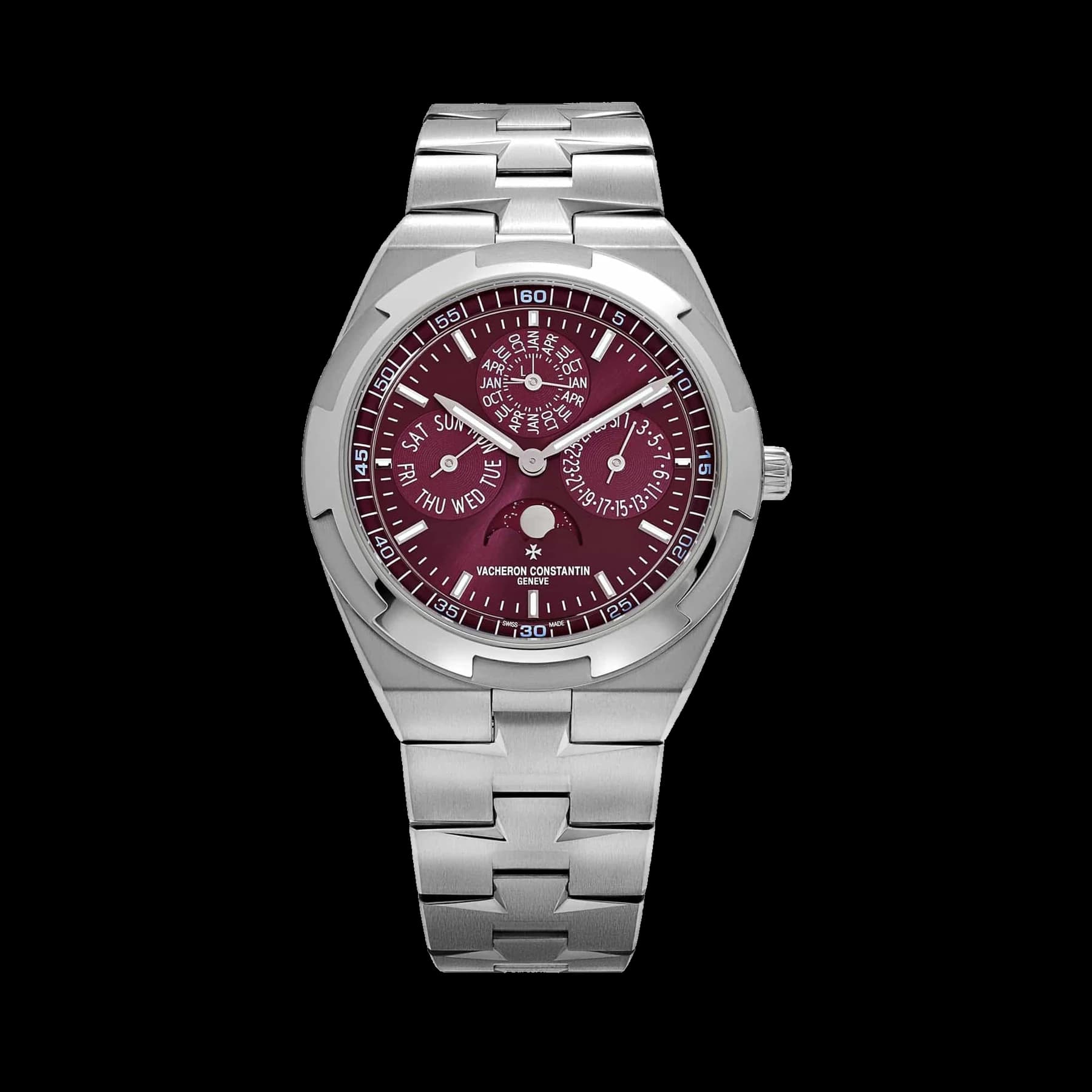 Vacheron Constantin Overseas 4300V/220G-H151 Perpetual Calendar Ultra-Thin White Gold Burgundy Dial