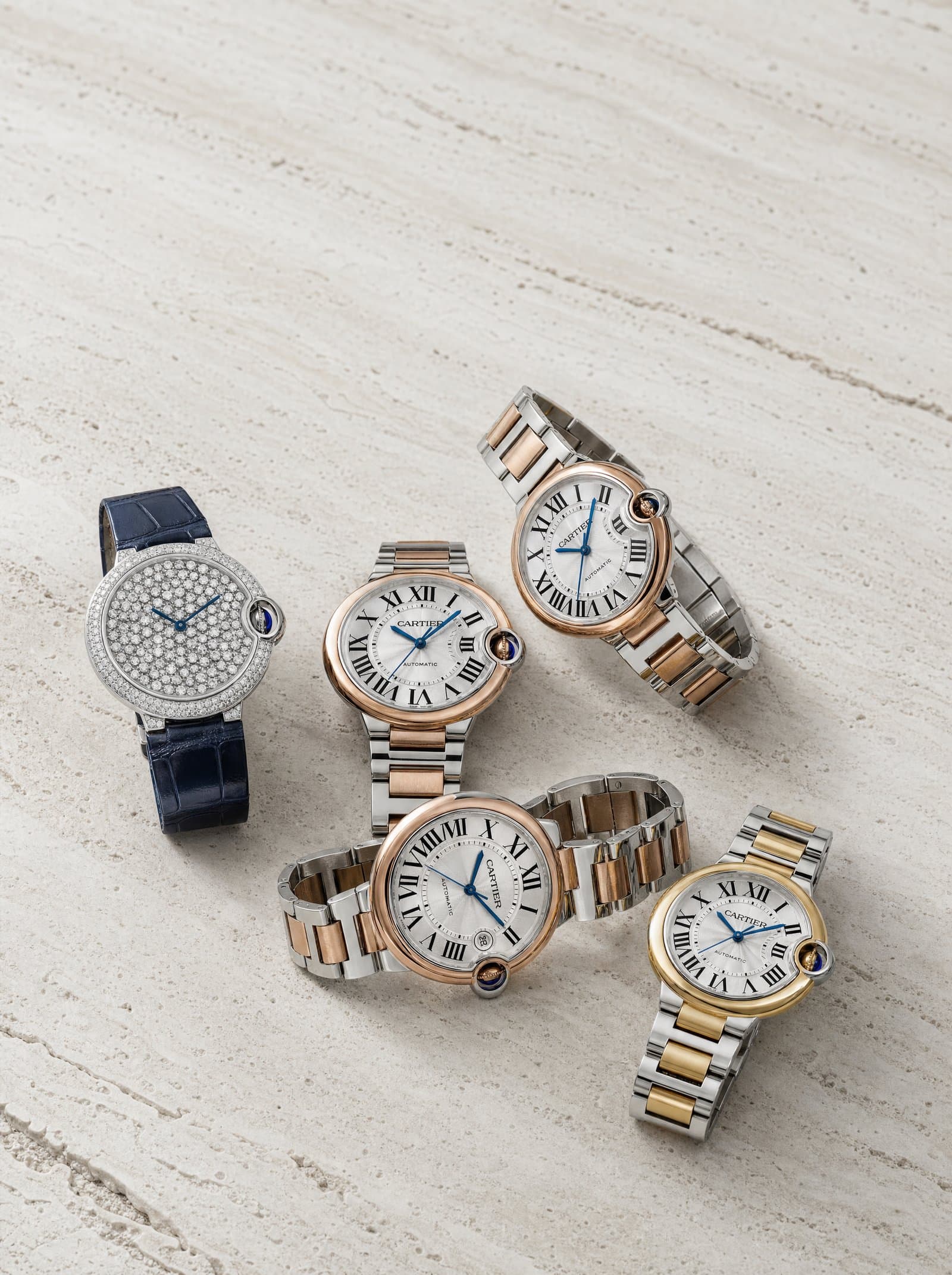 A timepiece presented on the concierge tray