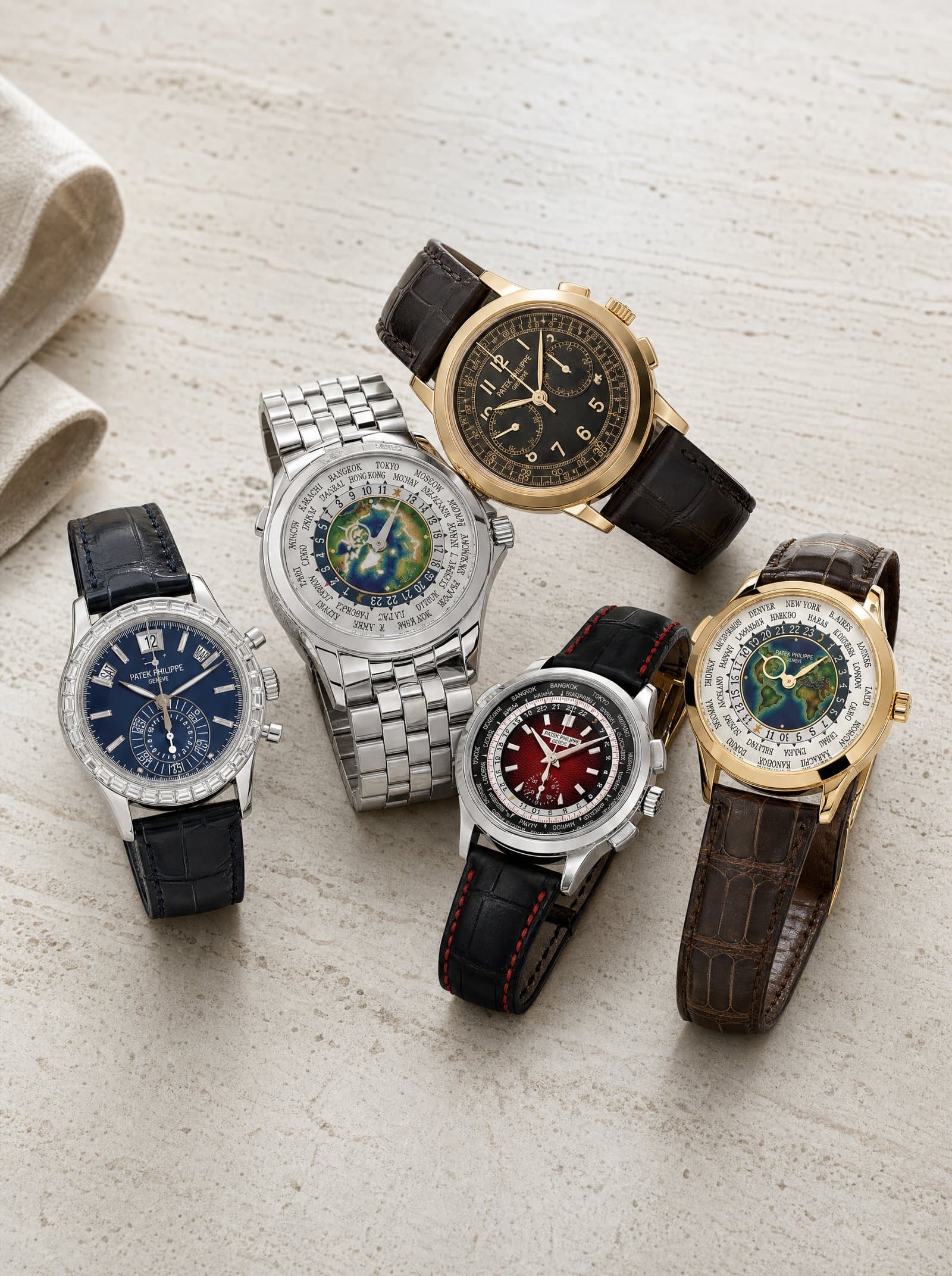 A timepiece presented on the concierge tray