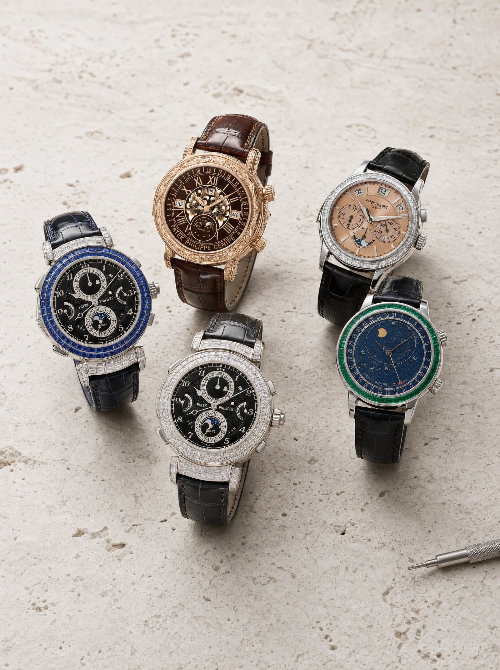 A timepiece presented on the concierge tray