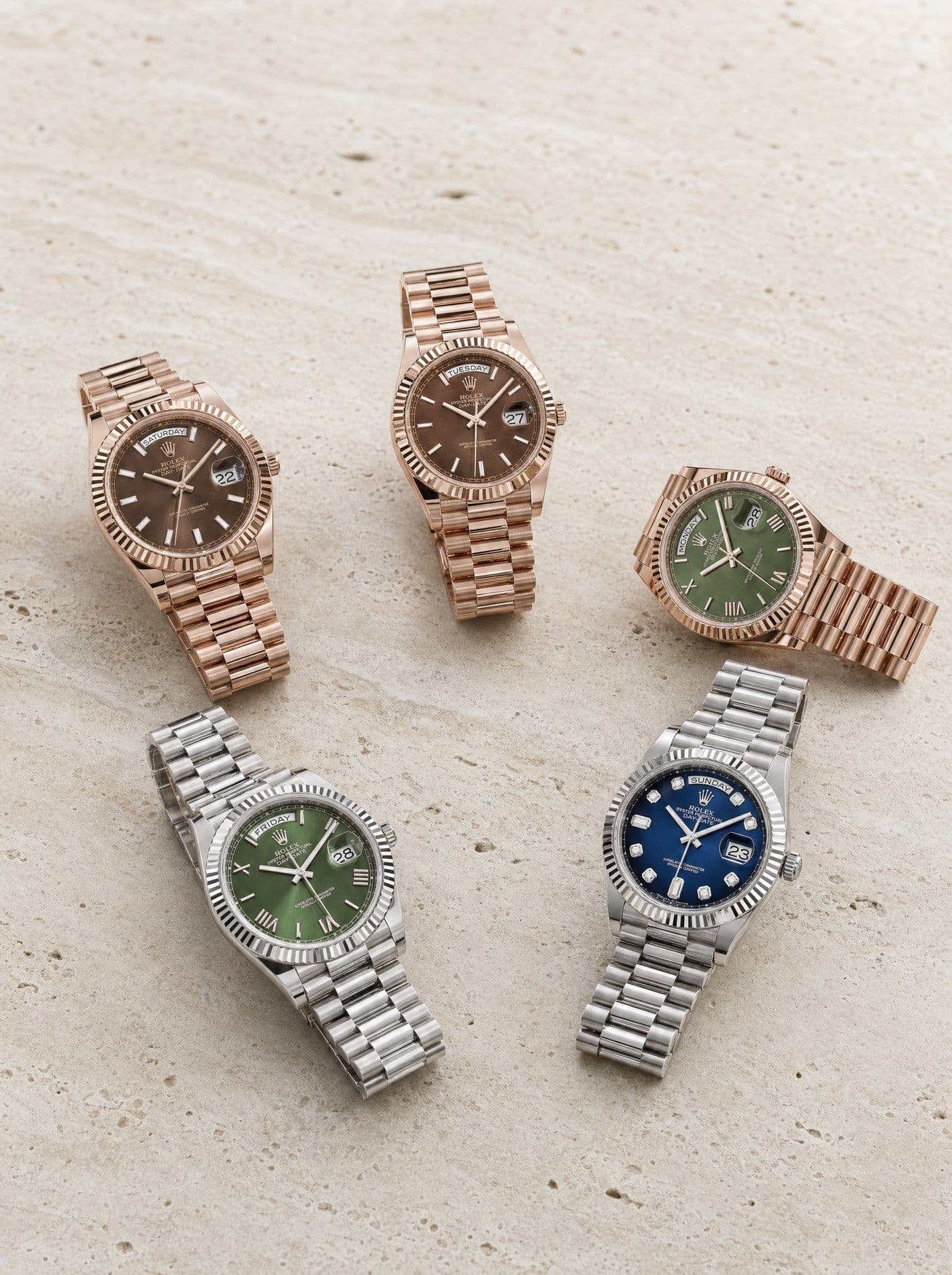 A timepiece presented on the concierge tray