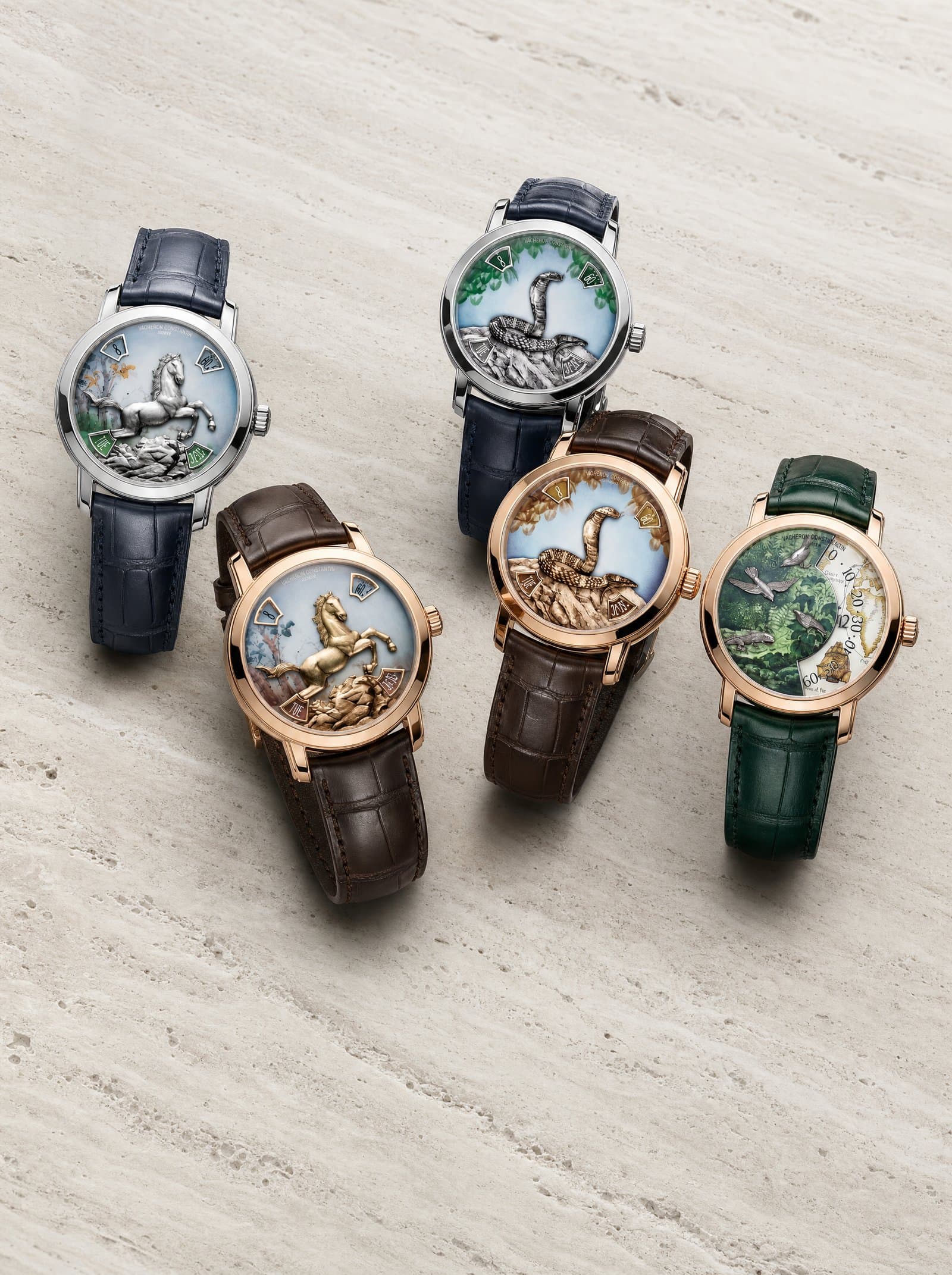 A timepiece presented on the concierge tray