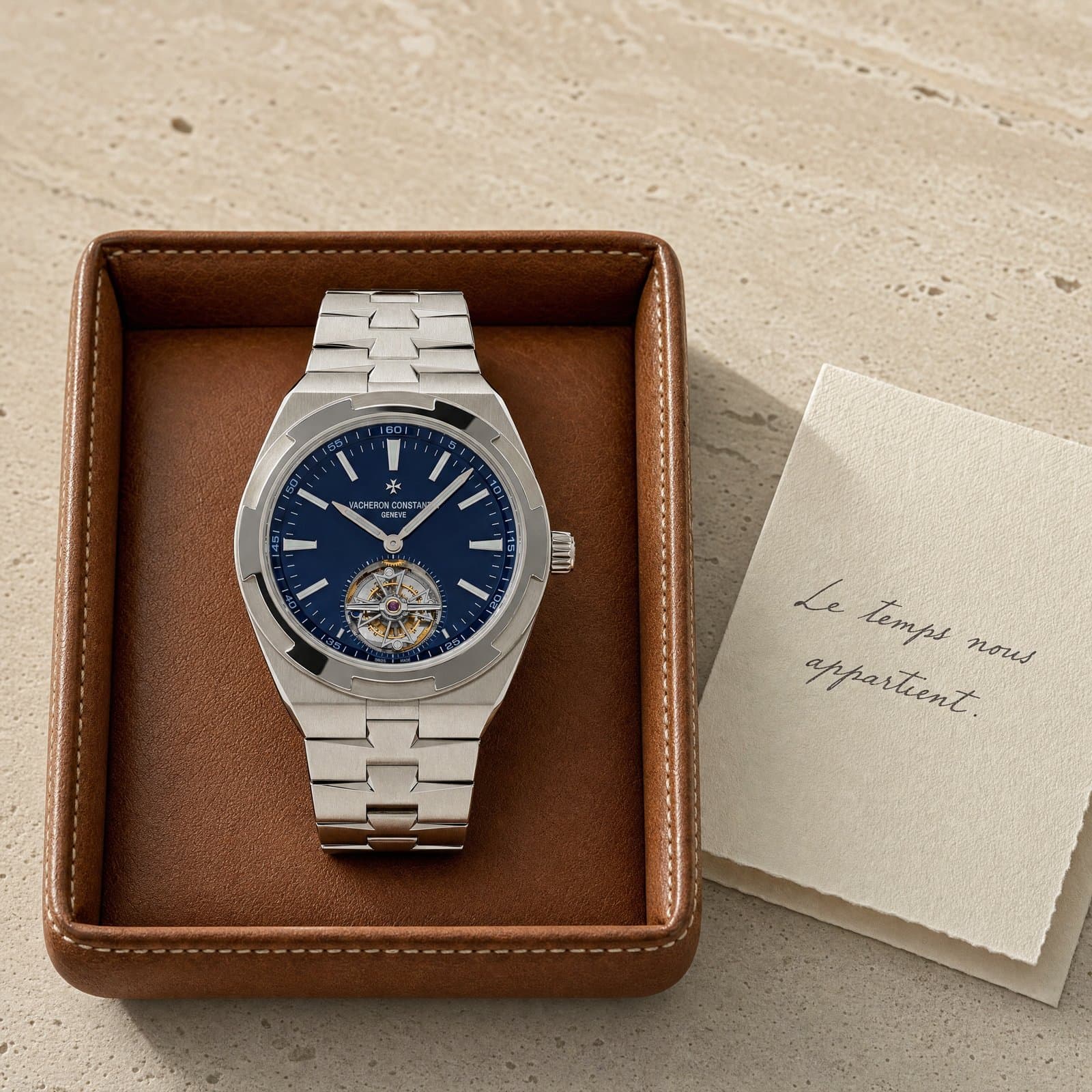 A Vacheron Constantin presented on the concierge tray