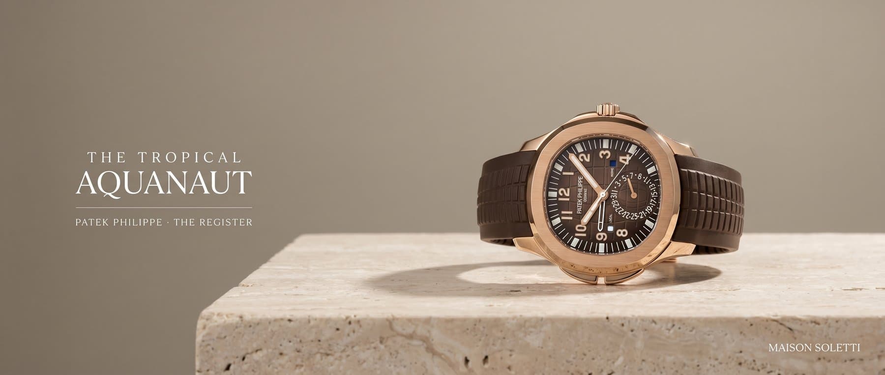 Patek Philippe Aquanaut — The Nautilus, born for a younger wrist.