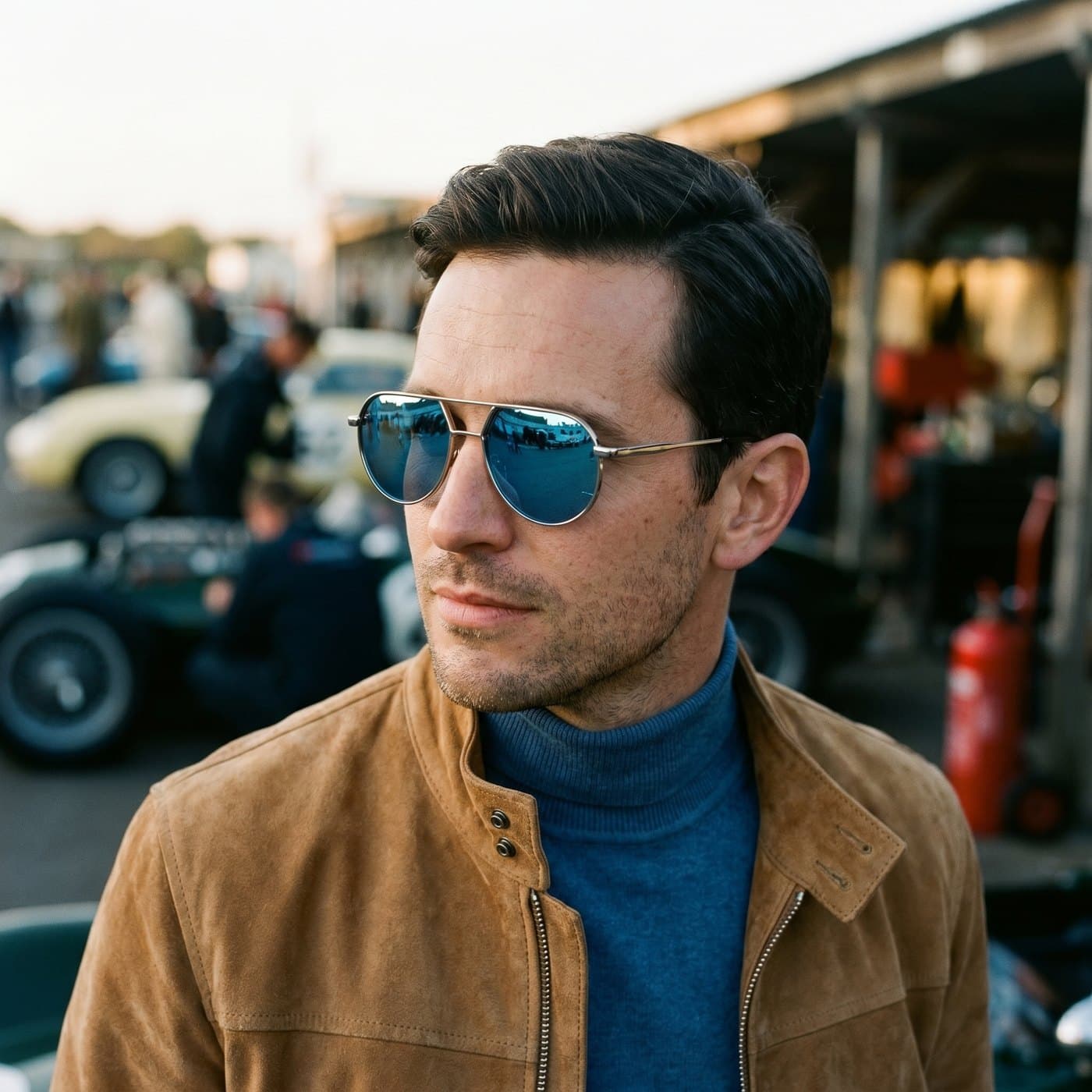 A gentleman driver in Soletti aviators