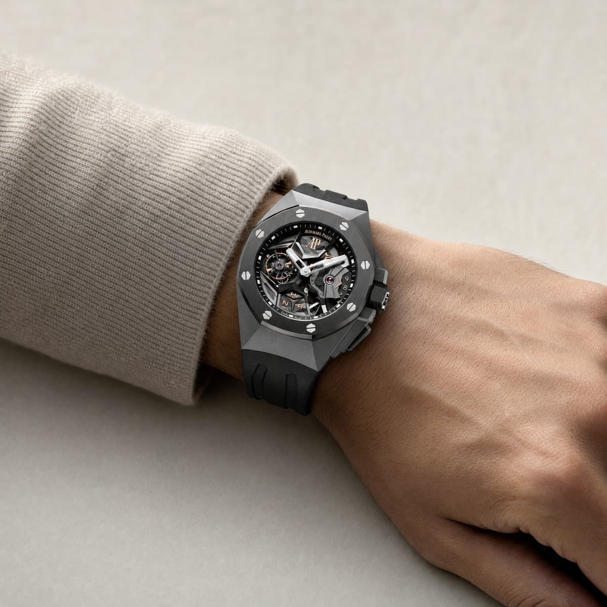 Audemars Piguet Royal Oak Concept 26589IO.OO.D002CA.01 Flying Tourbillon GMT — worn