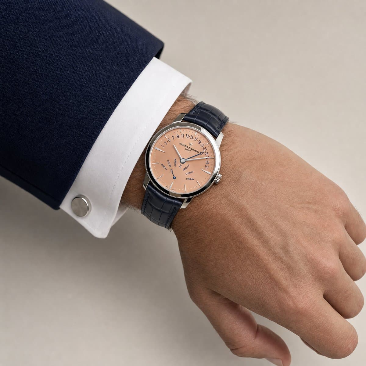 Patrimony retrograde day-date — worn