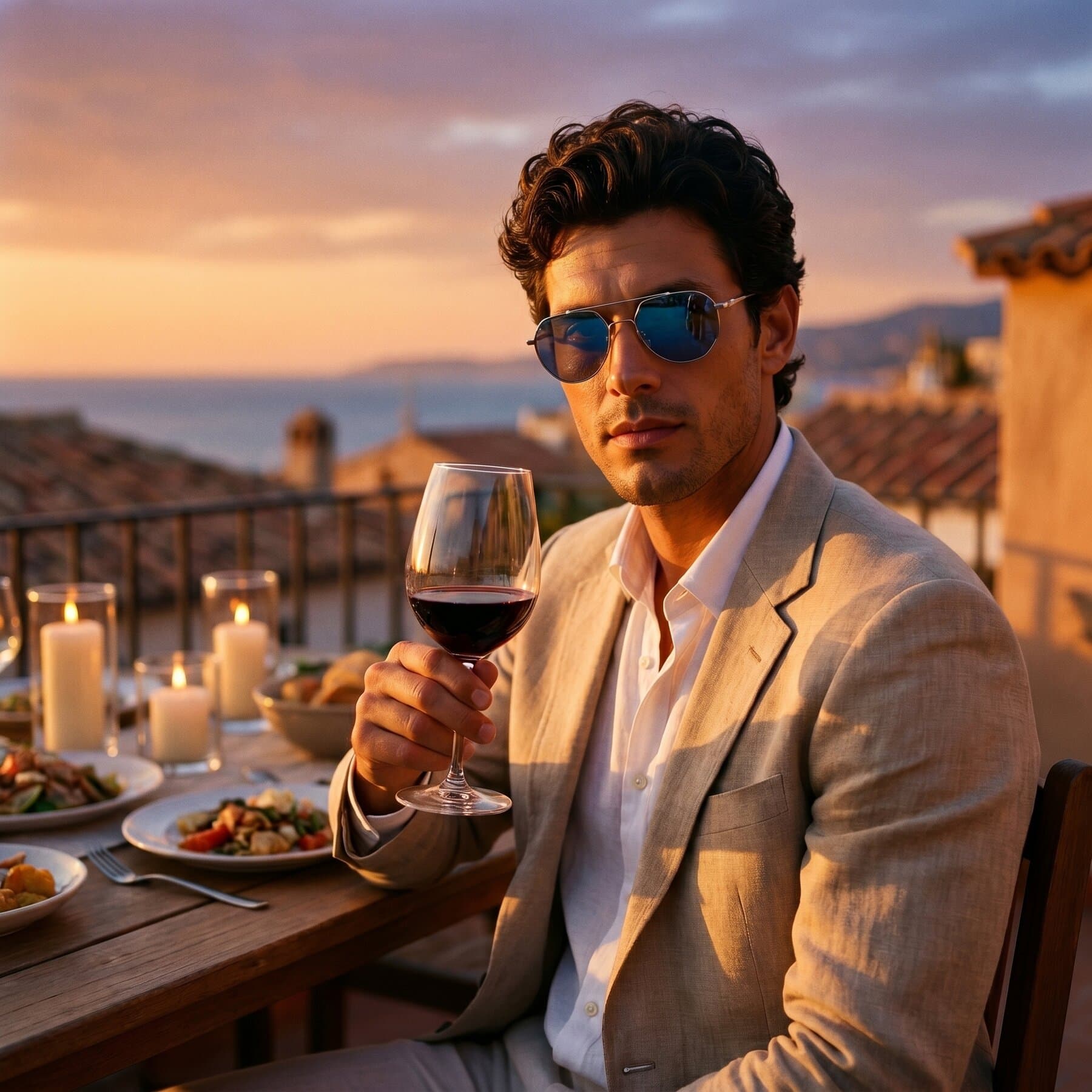 Rooftop dinner